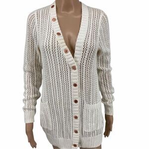 Rodarte Rodarite White Knit Sweater Size M‎